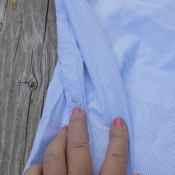 MERON AGE BLUE WHITE STRIPPED DRESS Sz 6 - Picture 14 of 15